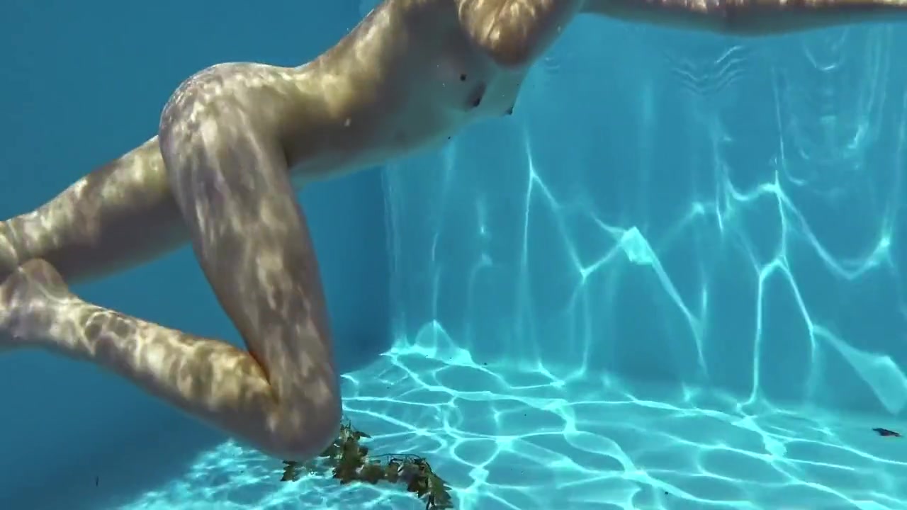 Fernanda Releve Pink Swimsuit Gymnast In The Pool
