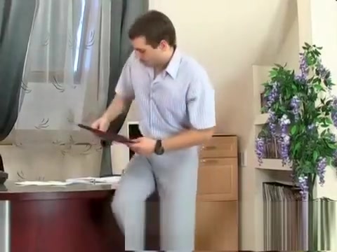Office Sex With horny Crossdresser