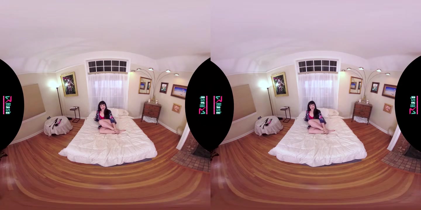 VRHUSH Siouxsie Q masturbating with a dildo in POV VR