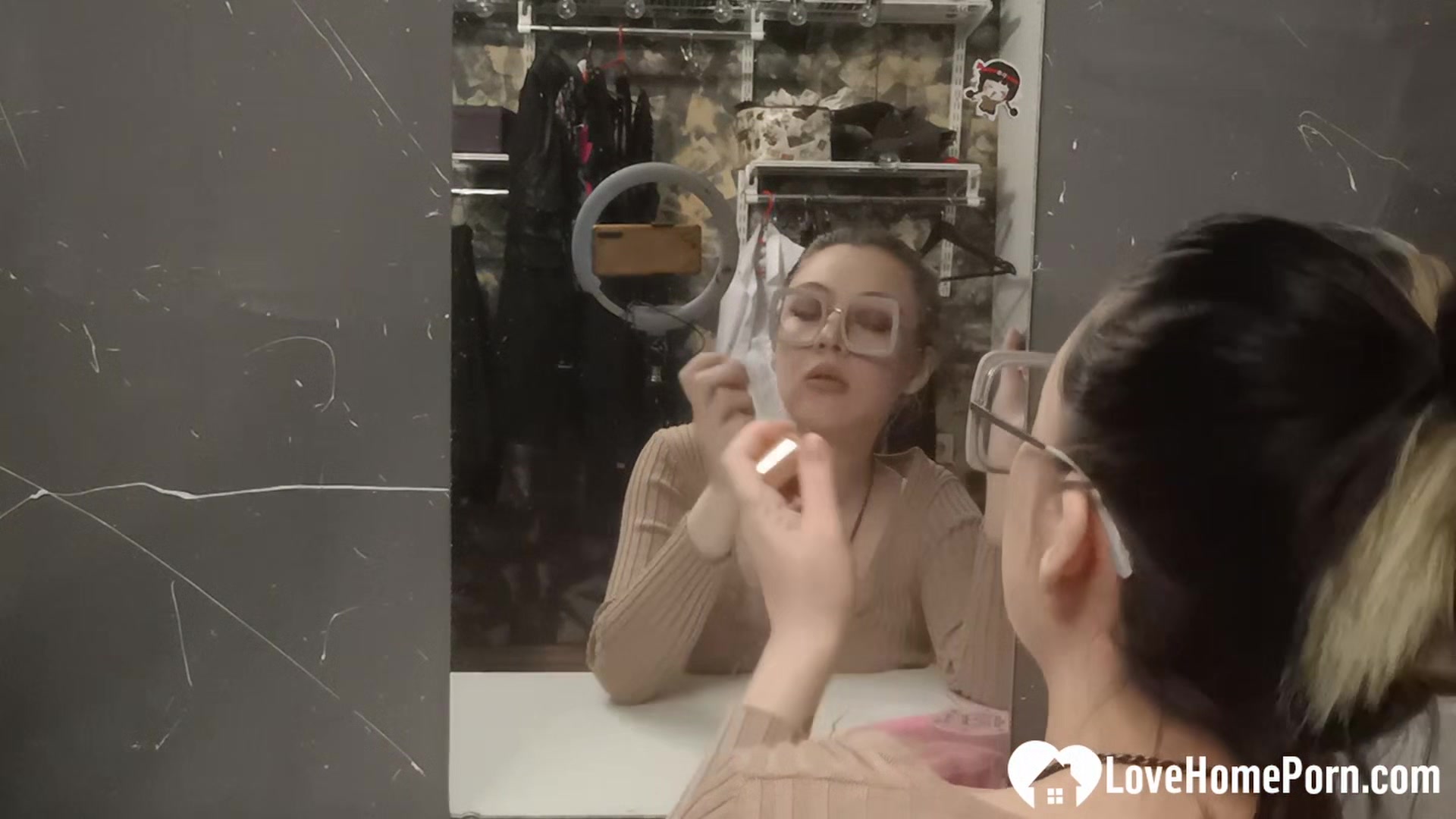 Naughty beauty fingering herself in hardcore fashion