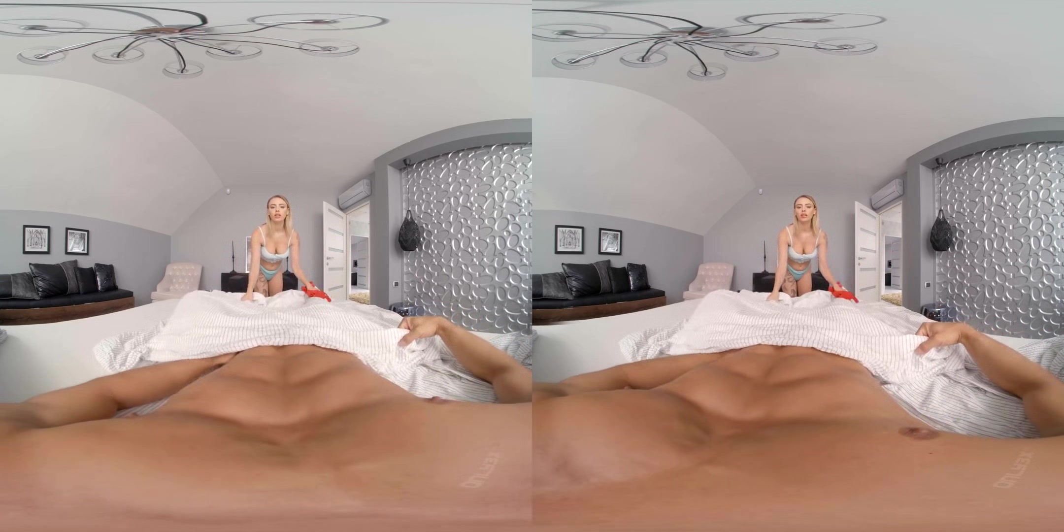 Very Good Morning From Stepsister Lya Missy - Big Tits Blonde Stepsister POV Blowjob and Sex
