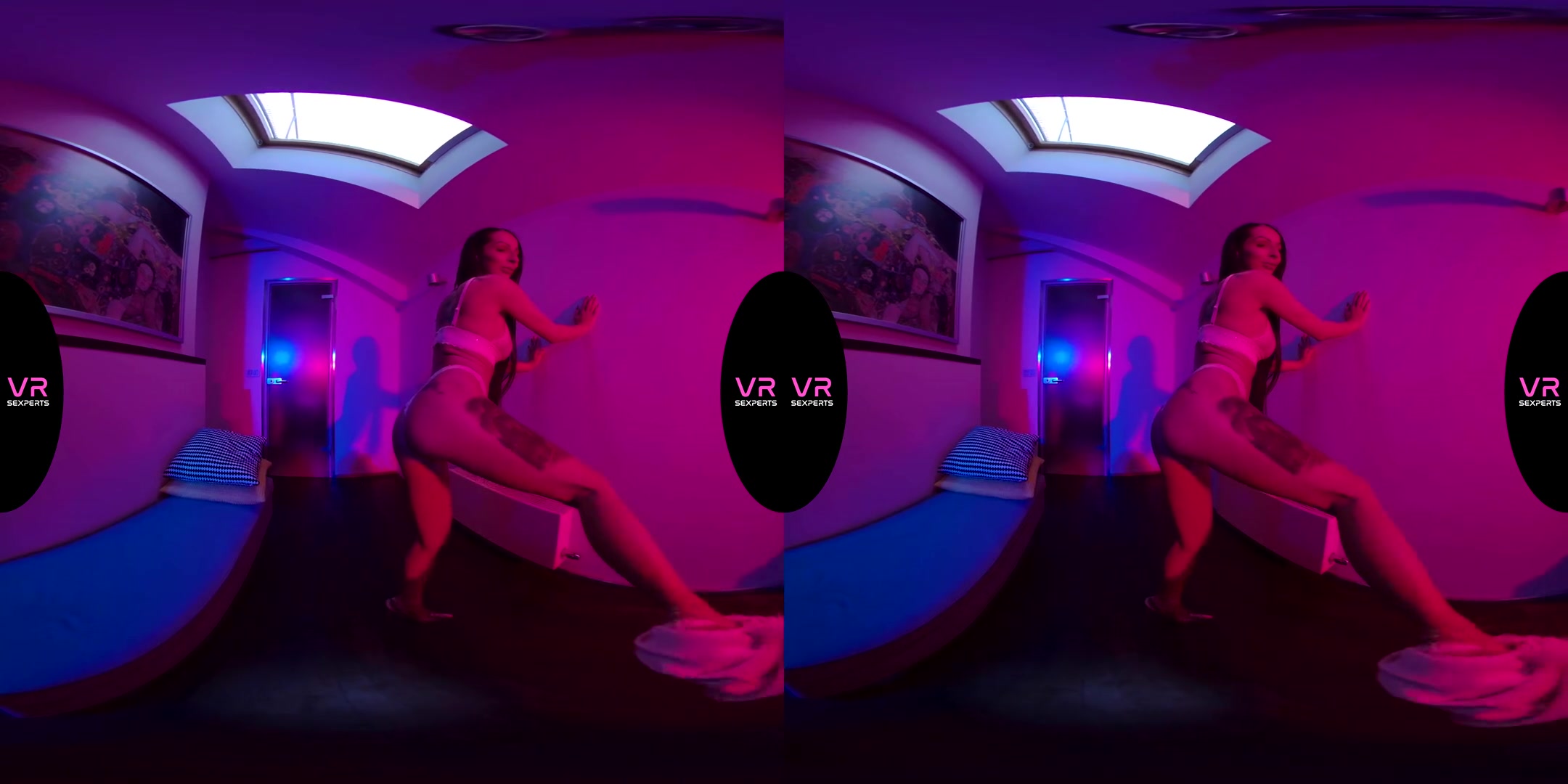 Under The Neon Lights - Horny Stripper Toying