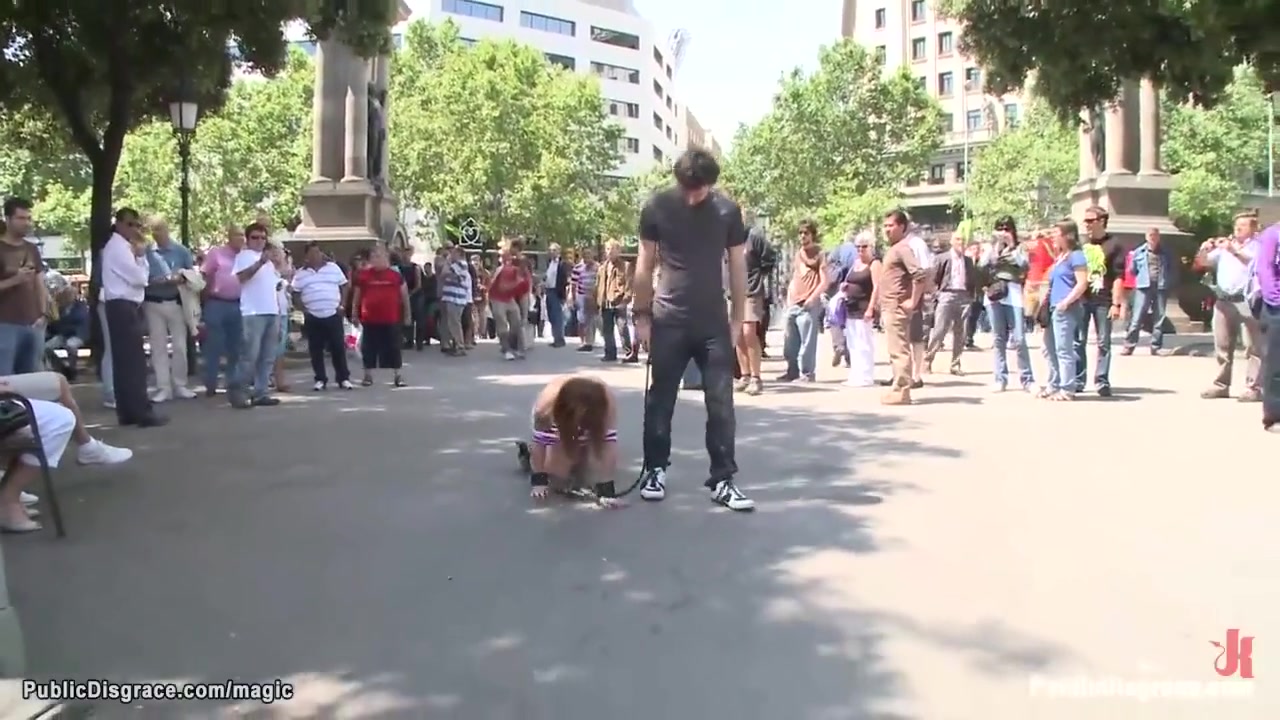 Bound Slave Disgraced In Public