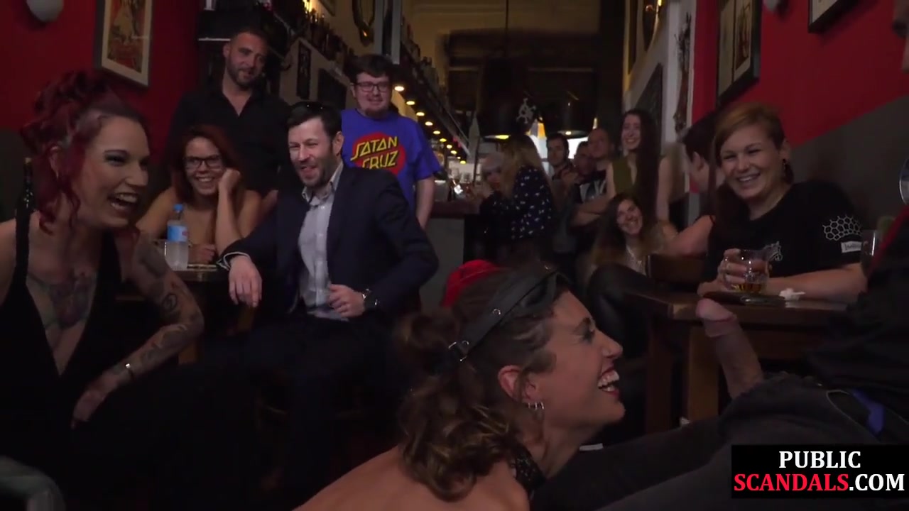 Dominated Slut Fucked By Two Cocks At Public Place In 3some