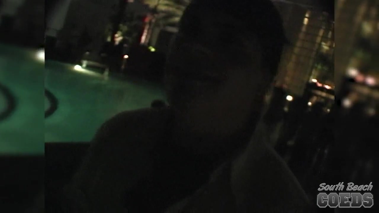 Late Night Hotel Swimming Pool Skinny Dipping Girls Miami Florida - SouthBeachCoeds