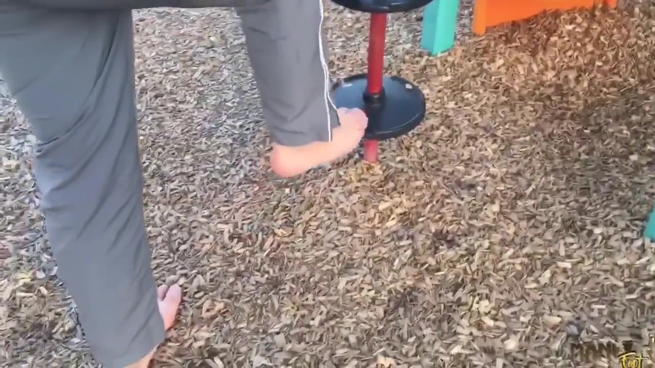 Barefoot Public Playtime - Having Fun With My Bare Feet In Public