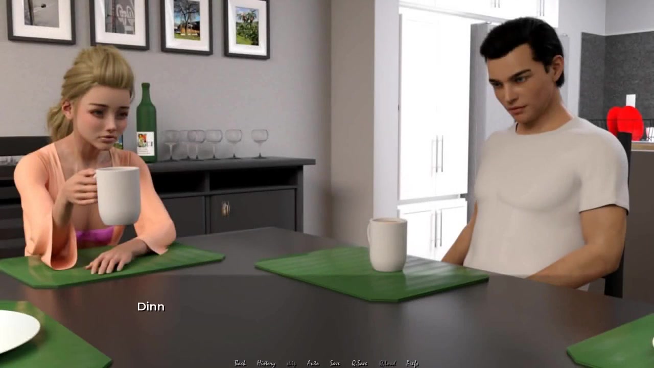 Moving Down Hubby And Wife At The Dinner Table Ep34