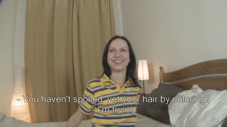 Creampie for a slender dark brown