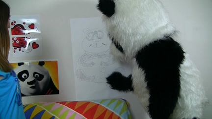 drilled by a youthful artist with his fresh toy