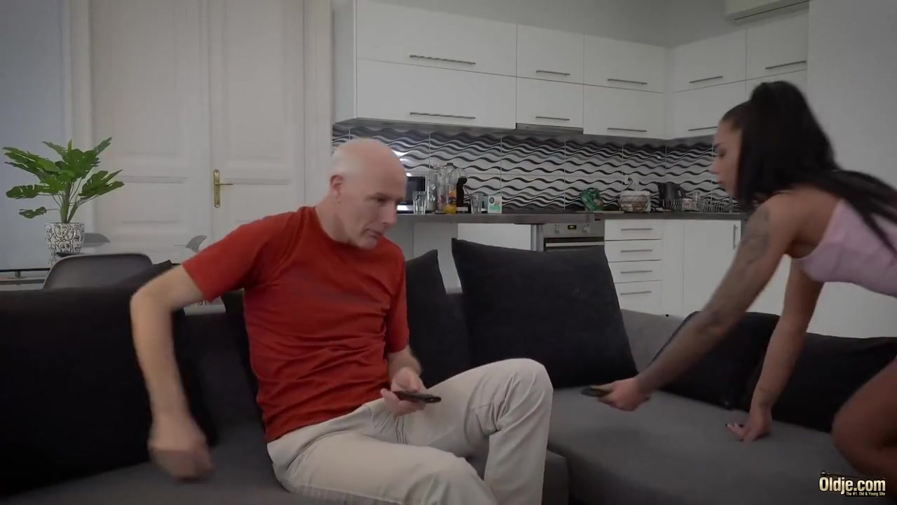 The Old Man Fucks My Sweet Young Pussy I Swallow His Cum