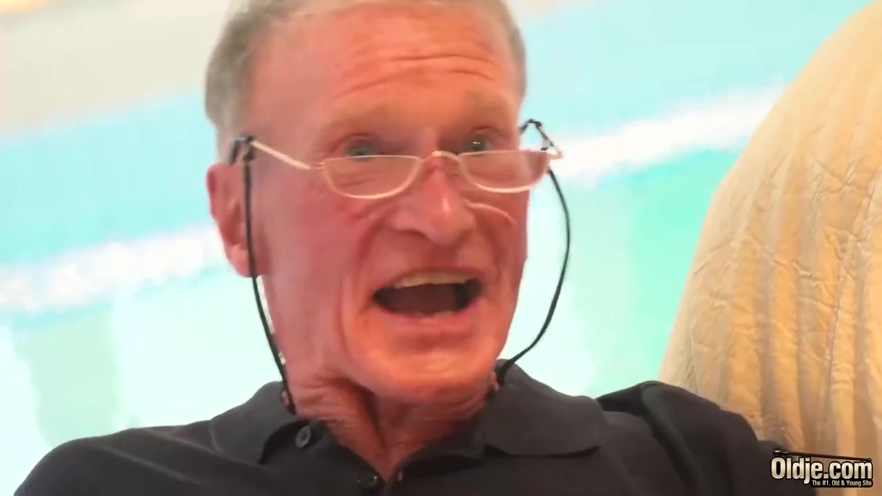 Blonde Pussy Has Sex With Old Man In The Pool Super Hot - Super Sexy