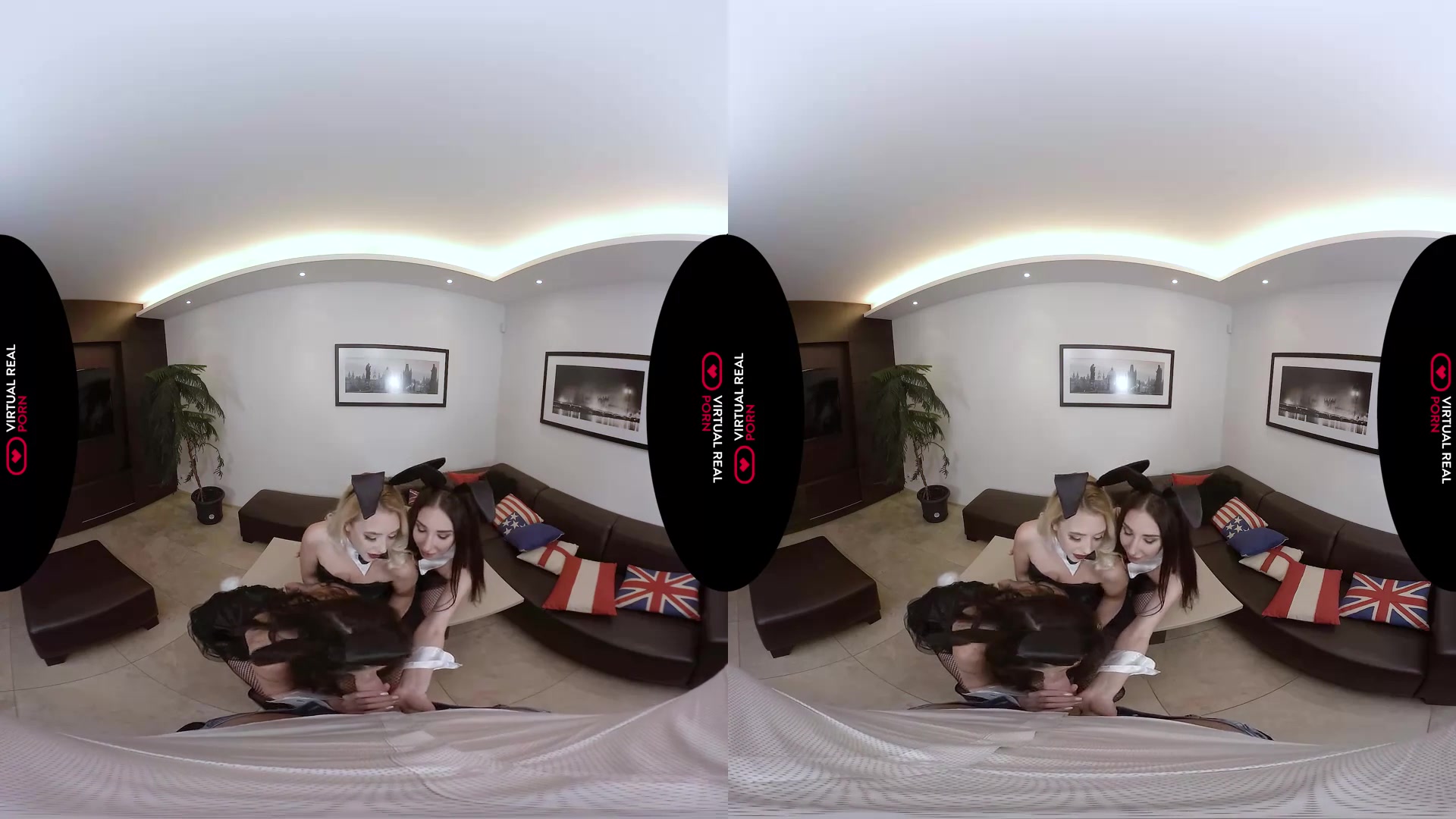 Ali Bordeaux Nick Ross Samantha Rone Violetta in Bunny game - VirtualRealPorn