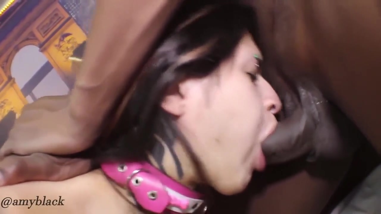 Cute Shemale Handles Huge Black Cock In Her Tightg Ass Hole