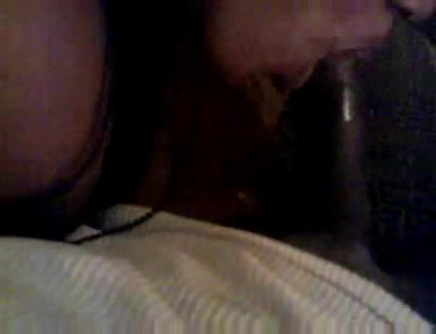 Ebony pussycat eats a black schlong in the close-up porn vid