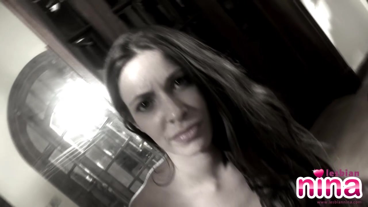 Lesbian Nina showing her perfect tits and Ass in Solo