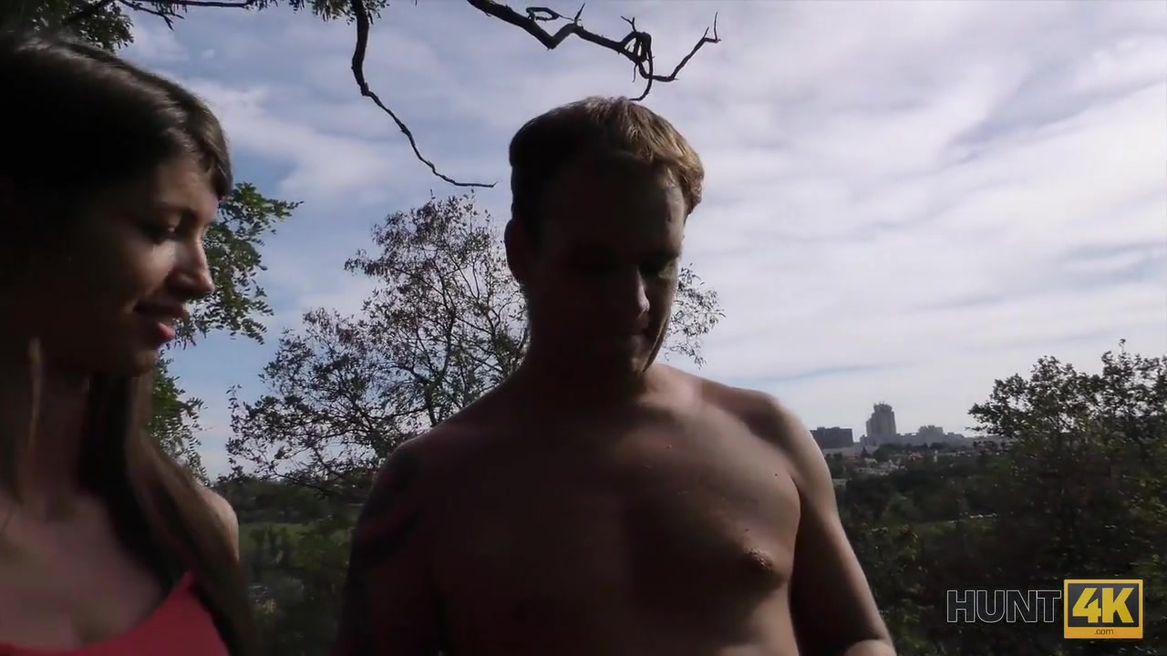 HUNT4K. Tall teen 18+ beauty gives vagina and asshole for a good price