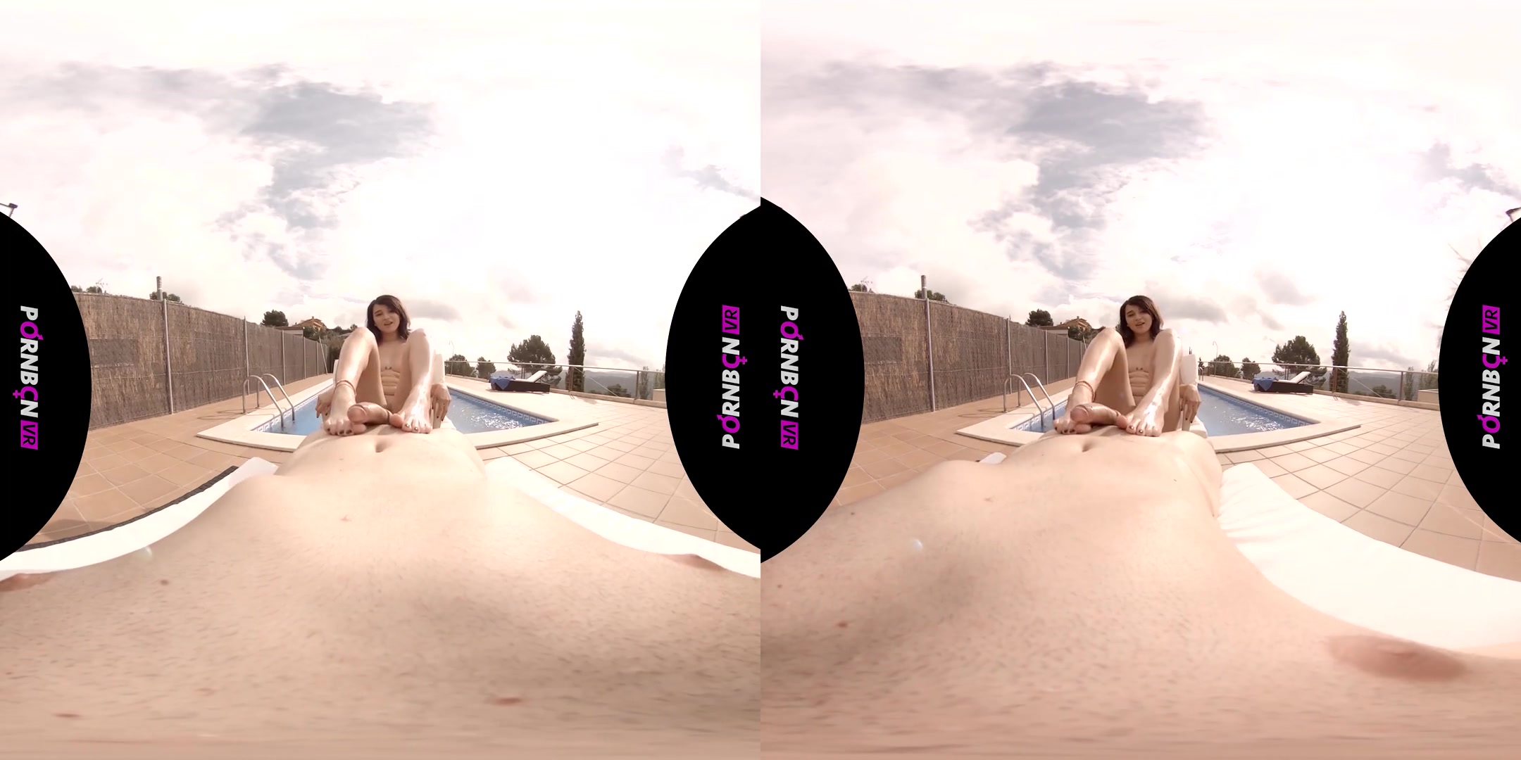 Blowjob, Footjob and Cum in the Pool - POV Blowjob Cumshot