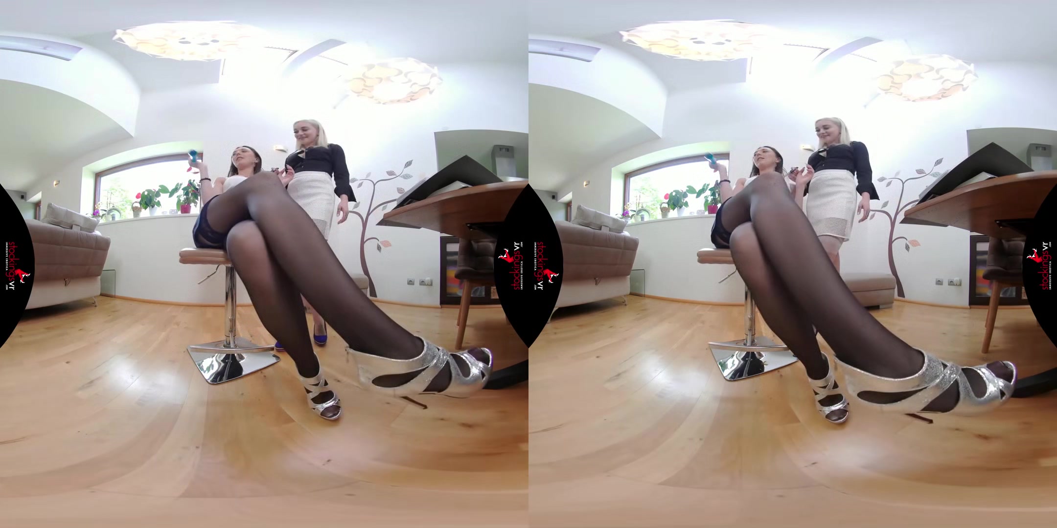 Women who love nylon starring Isabella Della and Marilyn Sugar