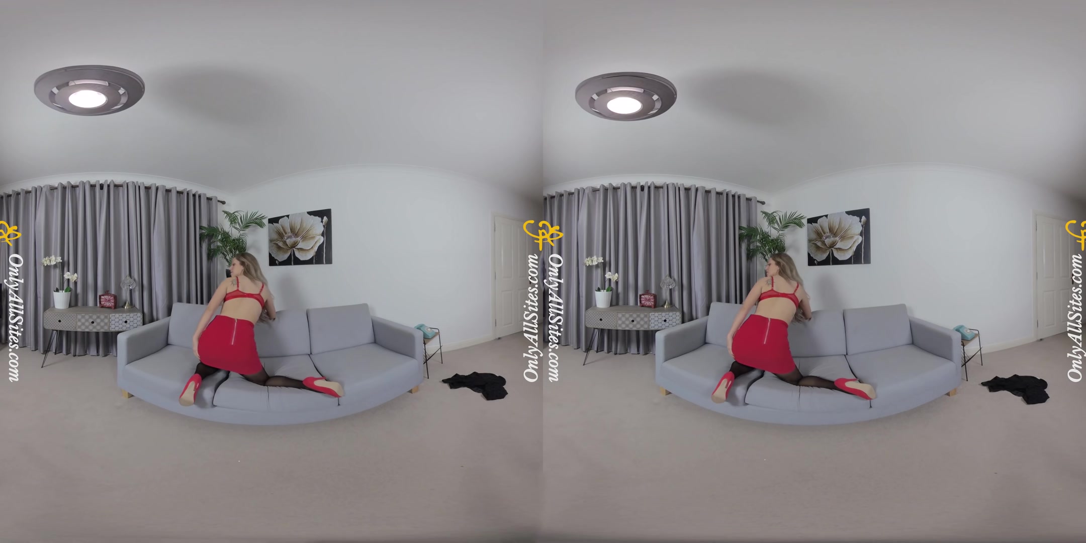 Suzi - Red Lingerie - OnlyTease