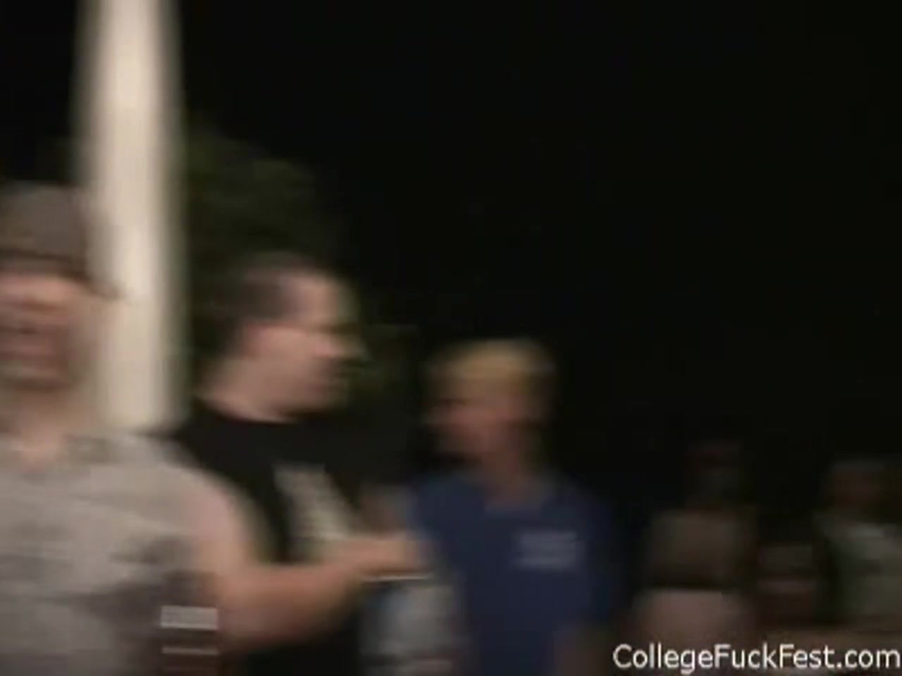 Frat house amateur coed teen 18+ fucked at wild party