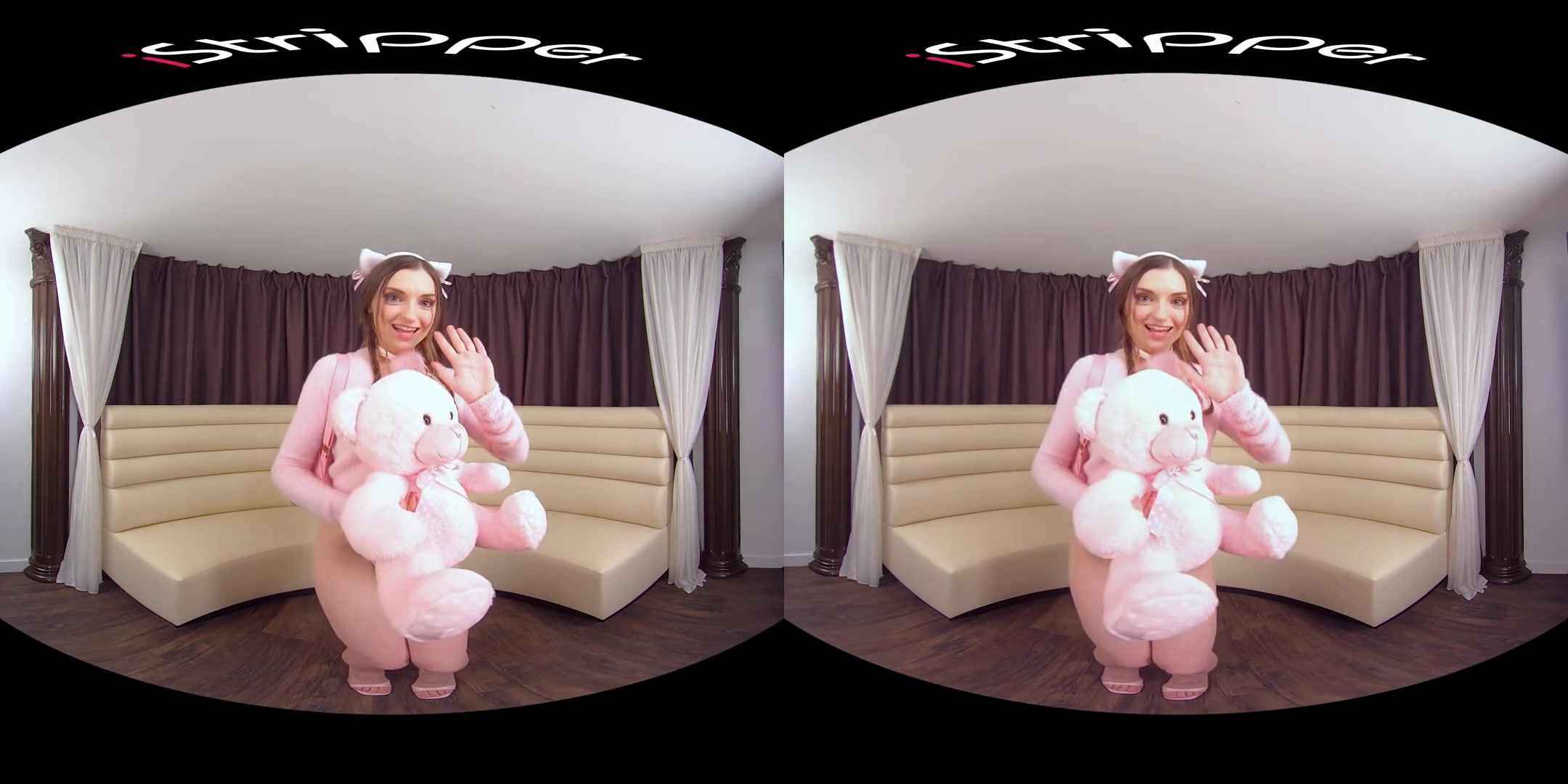 Monika May - Hot Babe Solo Sriptease and Masturbation VR Porn