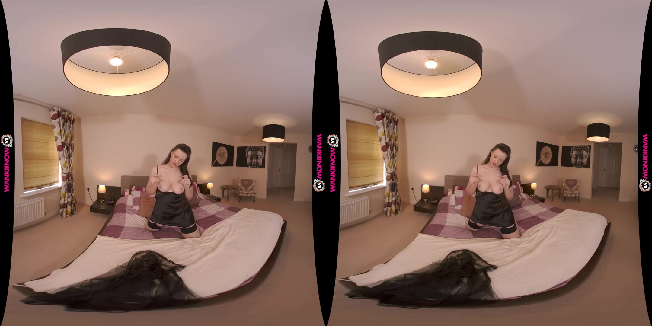Fun With The Lights On - Busty Virtual Girlfriend in Lingerie