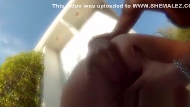Group of shemales girls and guys in hot orgy in the pool