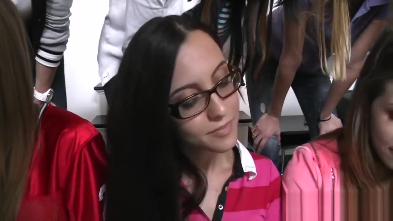 Redhead college girls eats pussy during butt naked hazing session