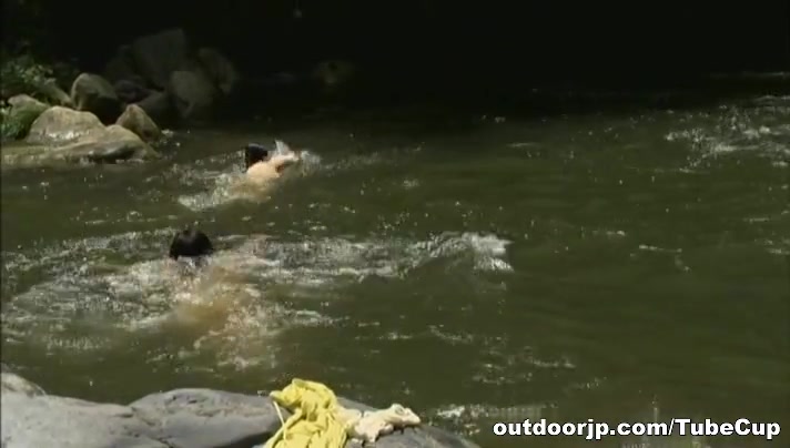 Lovely Asian milfs enjoy the outdoors and masturbation