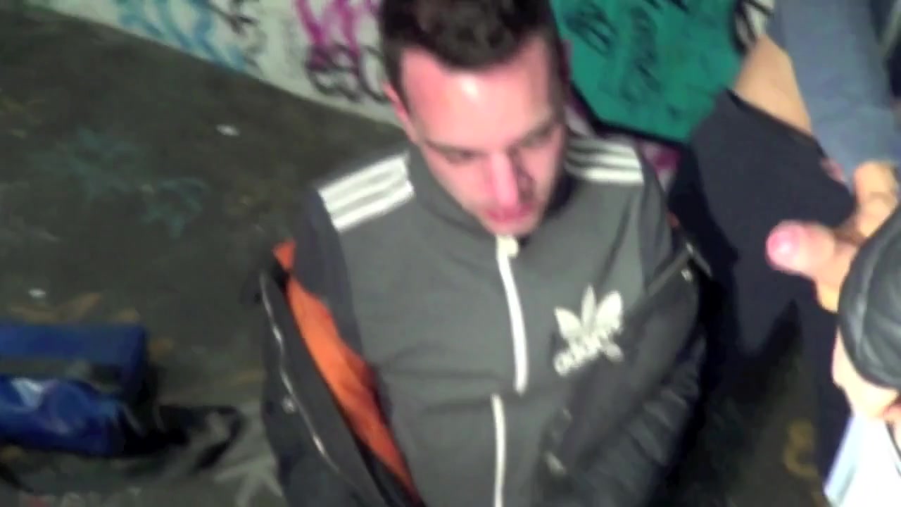 Slut fucked by 2 bad boys in the subway - CrunchBoy