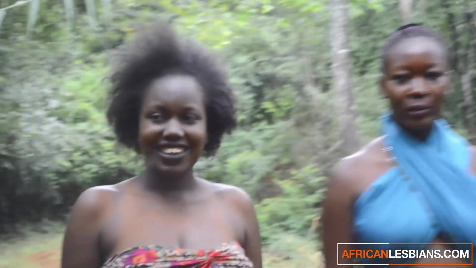 Romantic Jungle Getaway For Cute African Tribal Lesbian Couple