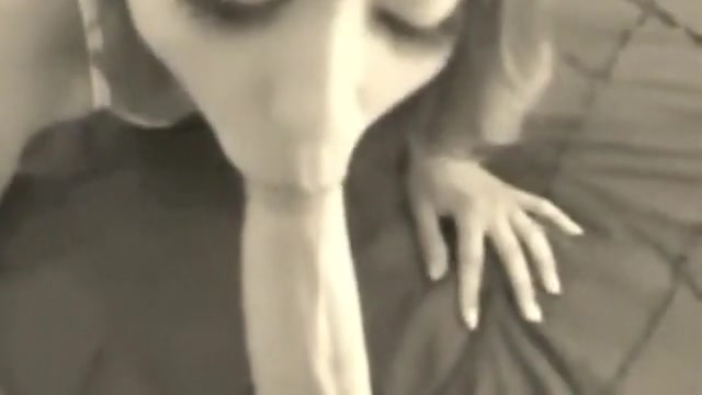 POV sex video of a slut engulfing on my stiff rod