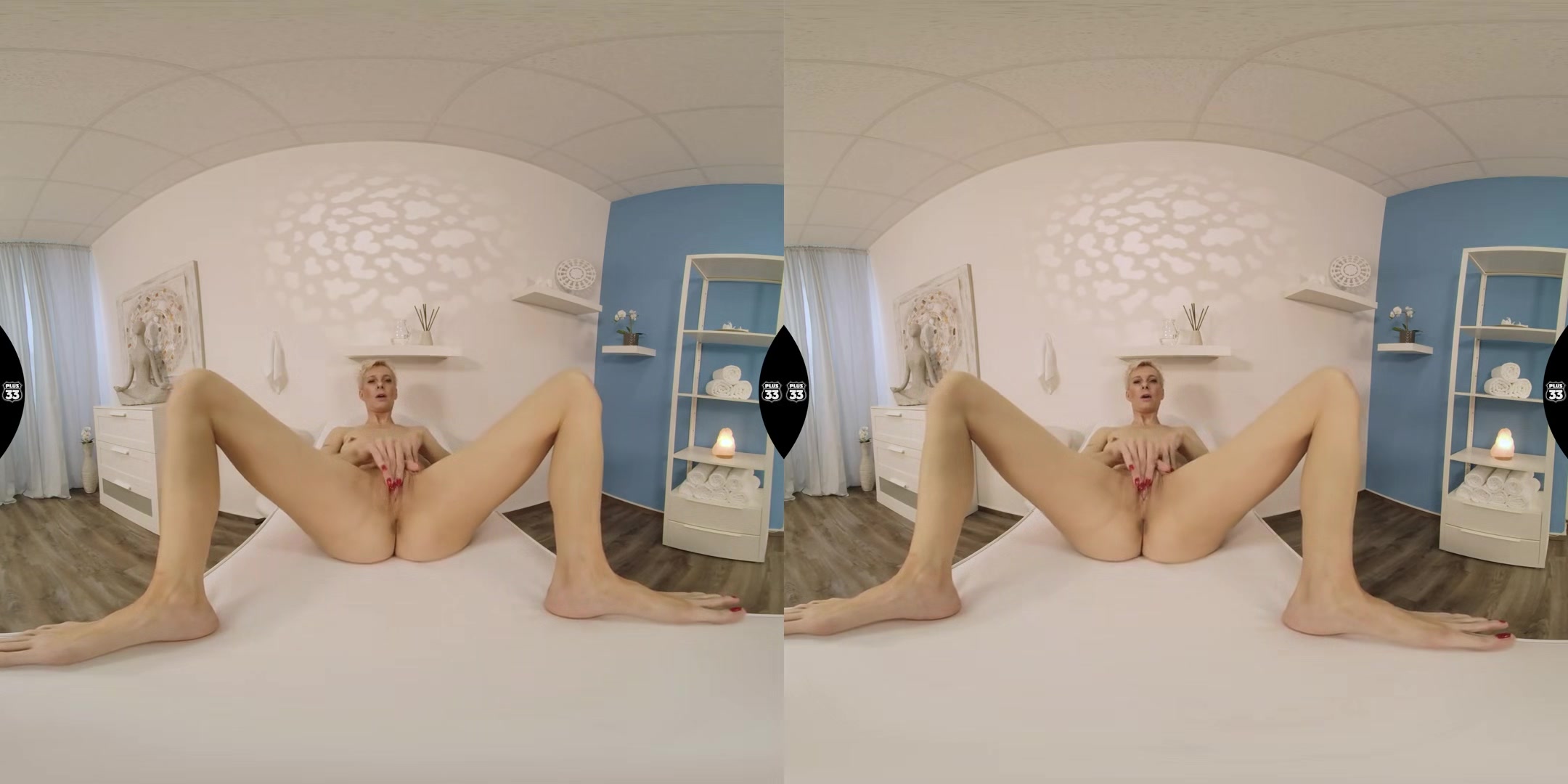 Just Solo - Mature Short Haired Blonde MILF GILF Solo