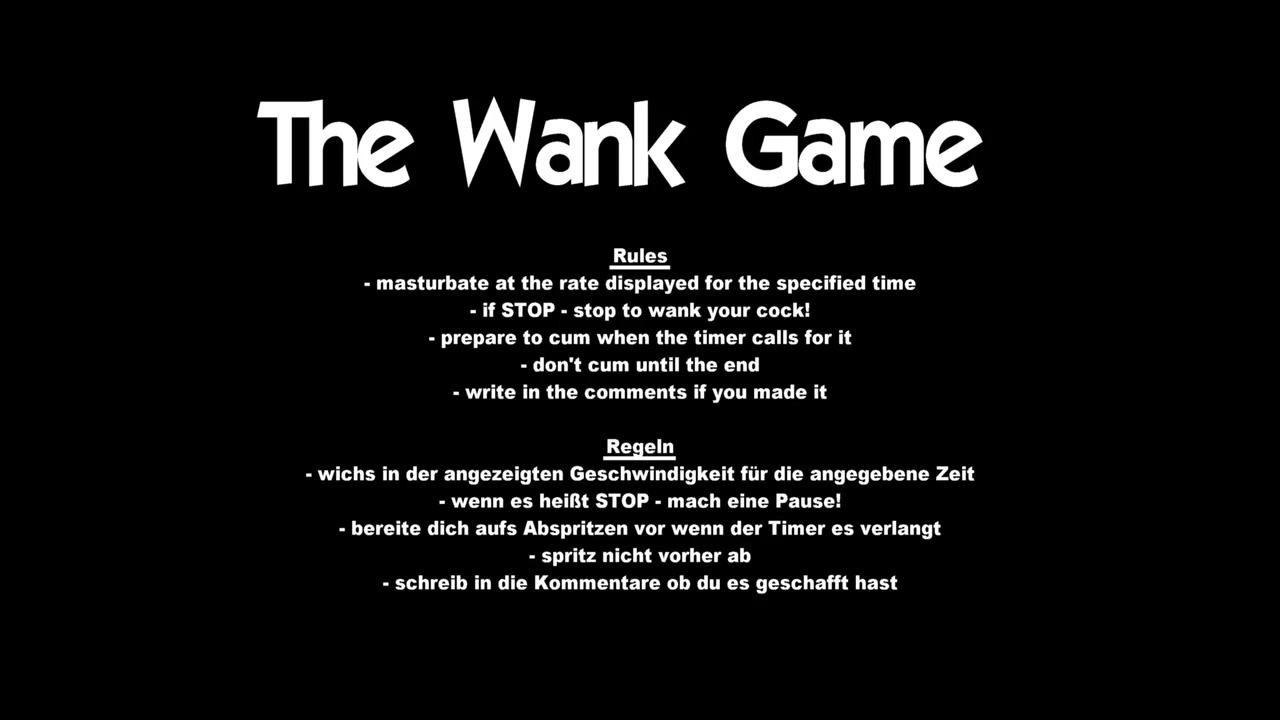 The Wank Game 2 - Pussy And Breasts - Try Not To Cum
