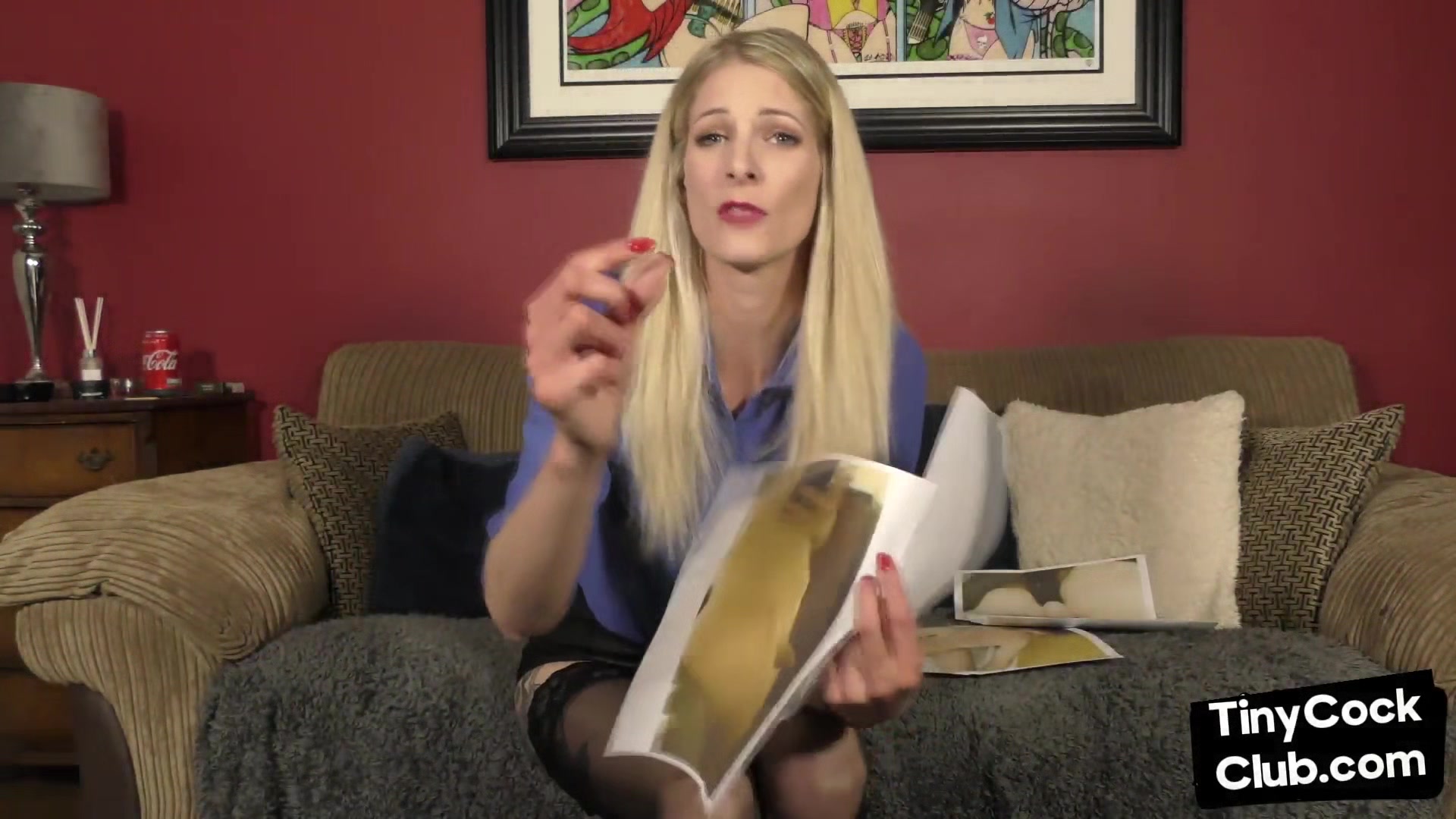 SPH solo dom babe talks humiliative to small cock losers