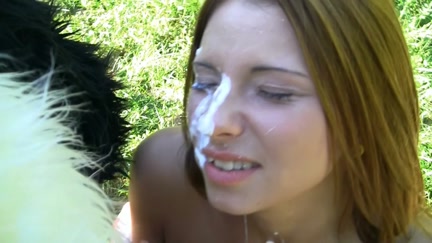 Little Red Riding Hood fucking with Panda in the wood