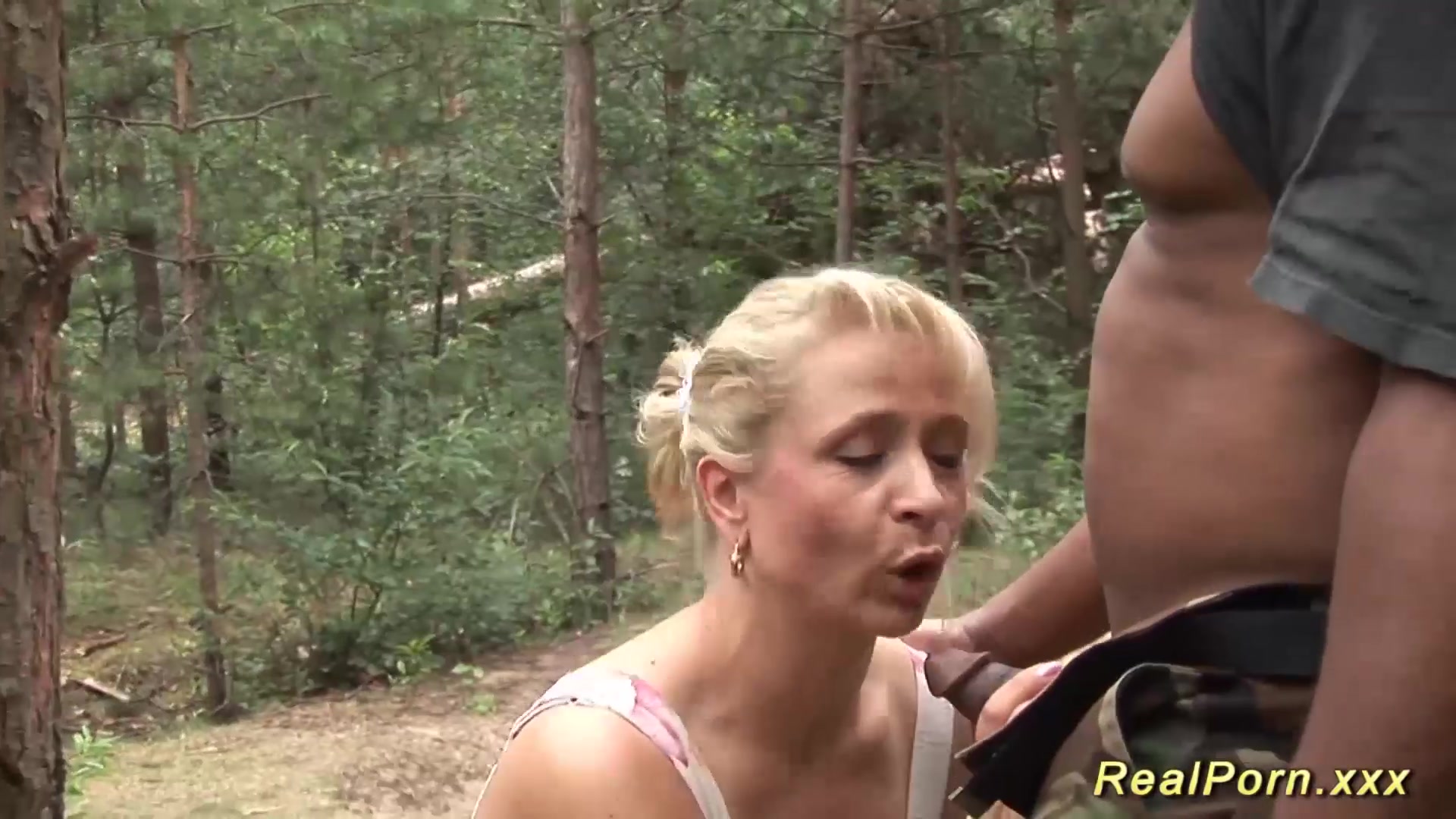 busty stepmom loves sex in nature