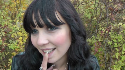 Fucking a sporty angel outdoors
