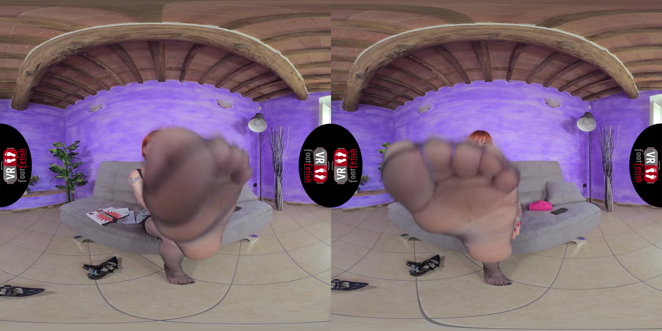 Gorgeously Seductive Ammalia Sucks Her Own Little Toes - VRFootFetish