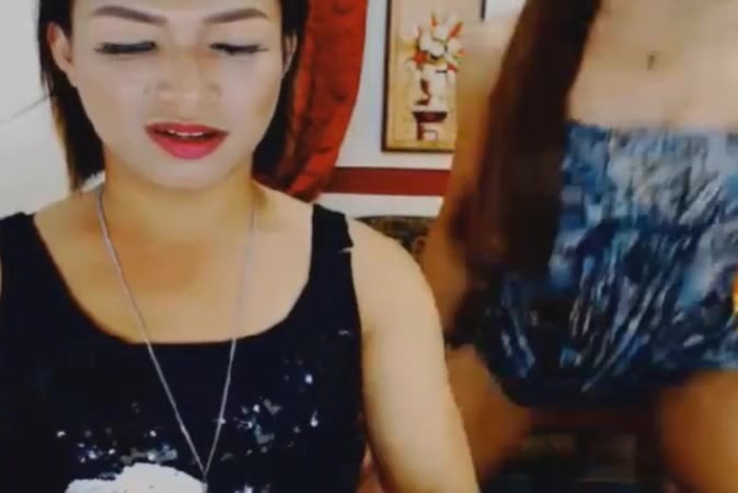 Two seductive asian shemale anal sex