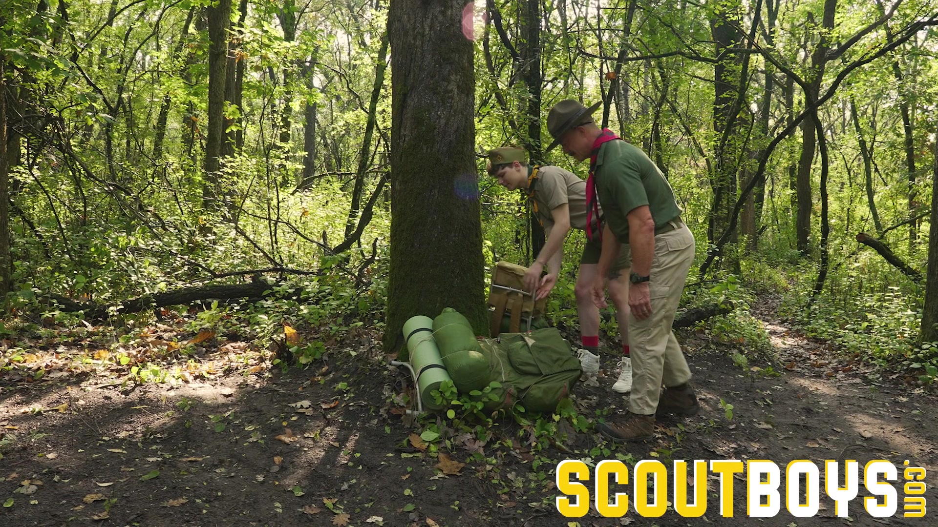 ScoutBoys Handsome hung DILF Recce Scott fucks cute uniformed Scout