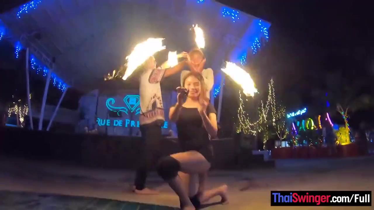 Amateur Couple Watches A Fire Show And Has Hot Sex Once Back In The Hotel