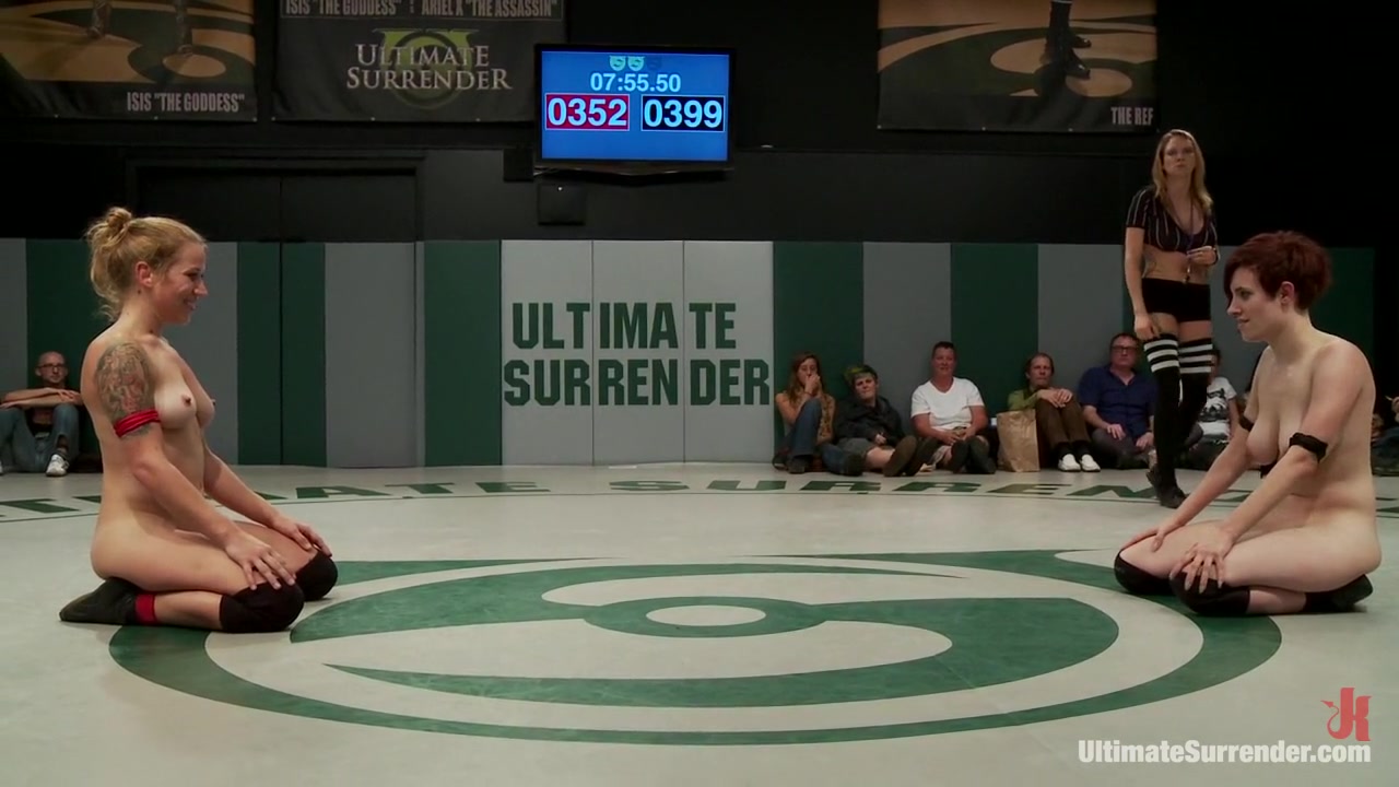 Work it out bitches! Cat fight on the mat.