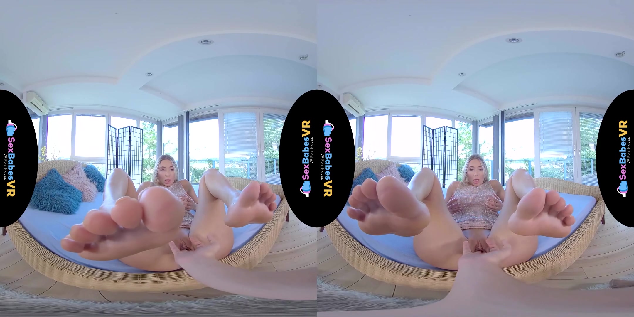I Know You Want My Feet! - Blonde Babe High Quality VR Porn