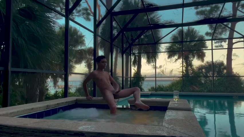 abx 153 - Donovan Jerking And Having Fun By The Pool