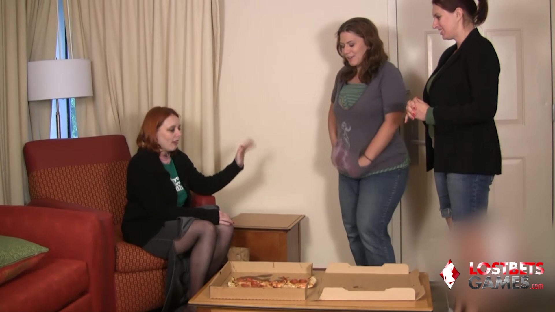 Wednesday, London, and Kimberly Play a Naughty Strip Game