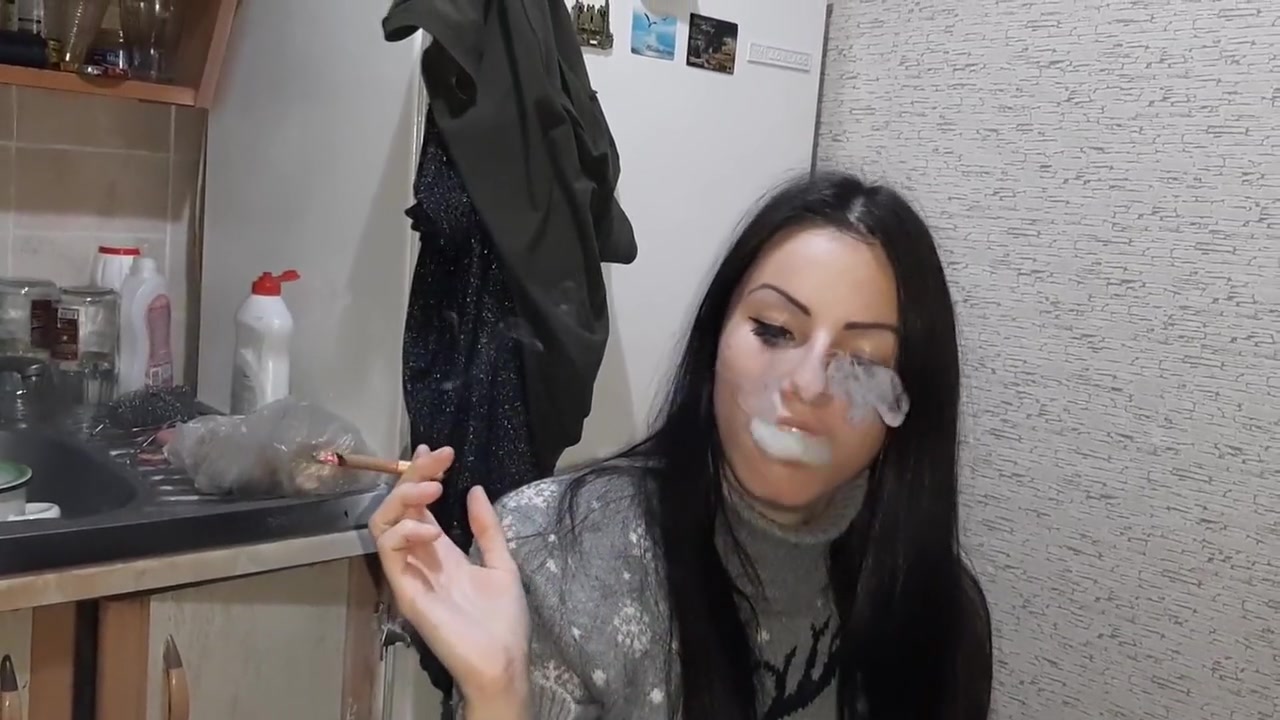 My Fetish Girlfriend Smokes And Watches Me Have Sex With Another Girl