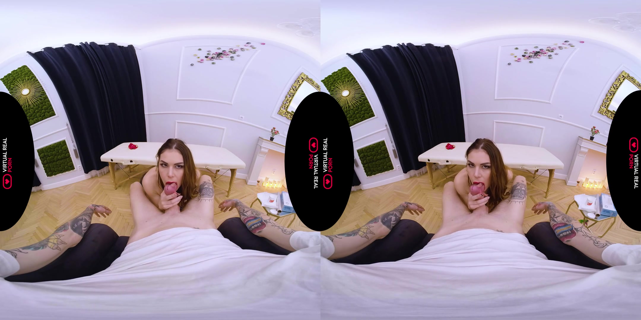 Fresh Tattoo - Petite and Sexy Brunette Gets More than she Bargained For