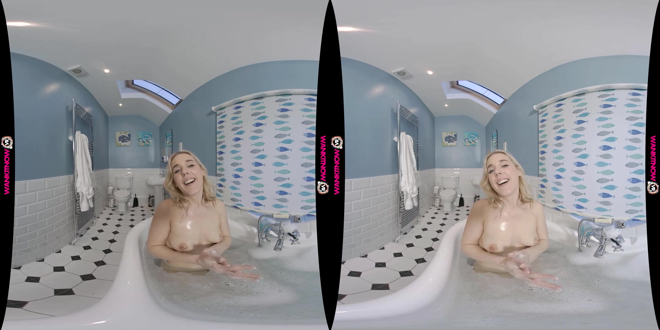 Using The Shower Head - Petite Blonde Bath JOI - SexLikeReal