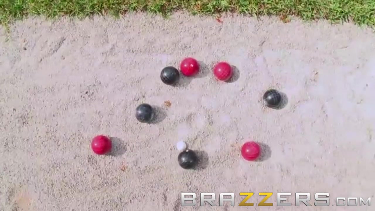 Big TITS in Sports - Mason Moore shows off her Bocce Balls skill - Brazzers